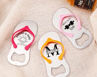 Personalized Engraved Stainless Steel Bottle Opener: Groomsmen Gift