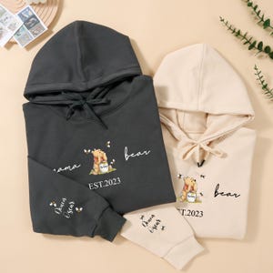 Custom Mama Bear Sweatshirt,Personalized Mothers Day Shirt with Names,New Mom Tee,Mama Est Sleeve Hoodies,Gift for Mom,Gift for Mom,Grandma