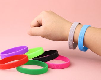 Bracciale identificativo impermeabile per bambini/Cinturino in silicone per contatti di emergenza, Bracciale impermeabile personalizzato/Etichette identificative mediche di emergenza/Braccialetti personalizzati