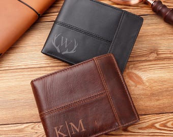 Personalised Men's Wallet,CustomTeen Boy Wallet,Men's Leather Wallet for Fathers Day,Engraved Men's Wallet,Father's Day Gift