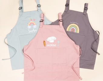 Delantal personalizado para niños pequeños: Delantal de cocina personalizado para niños