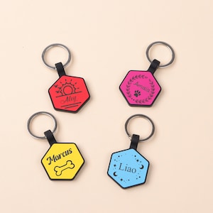 Engraved Silicone Pet ID Tag: Custom Dog Collar Tag