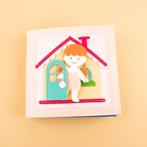 Cute Busy Book,Activity Toy for Girls and Boys,Toddler Busy Book,Activity learning book,Top Quality Toddler Quiet Book,Montessori Busy Book
