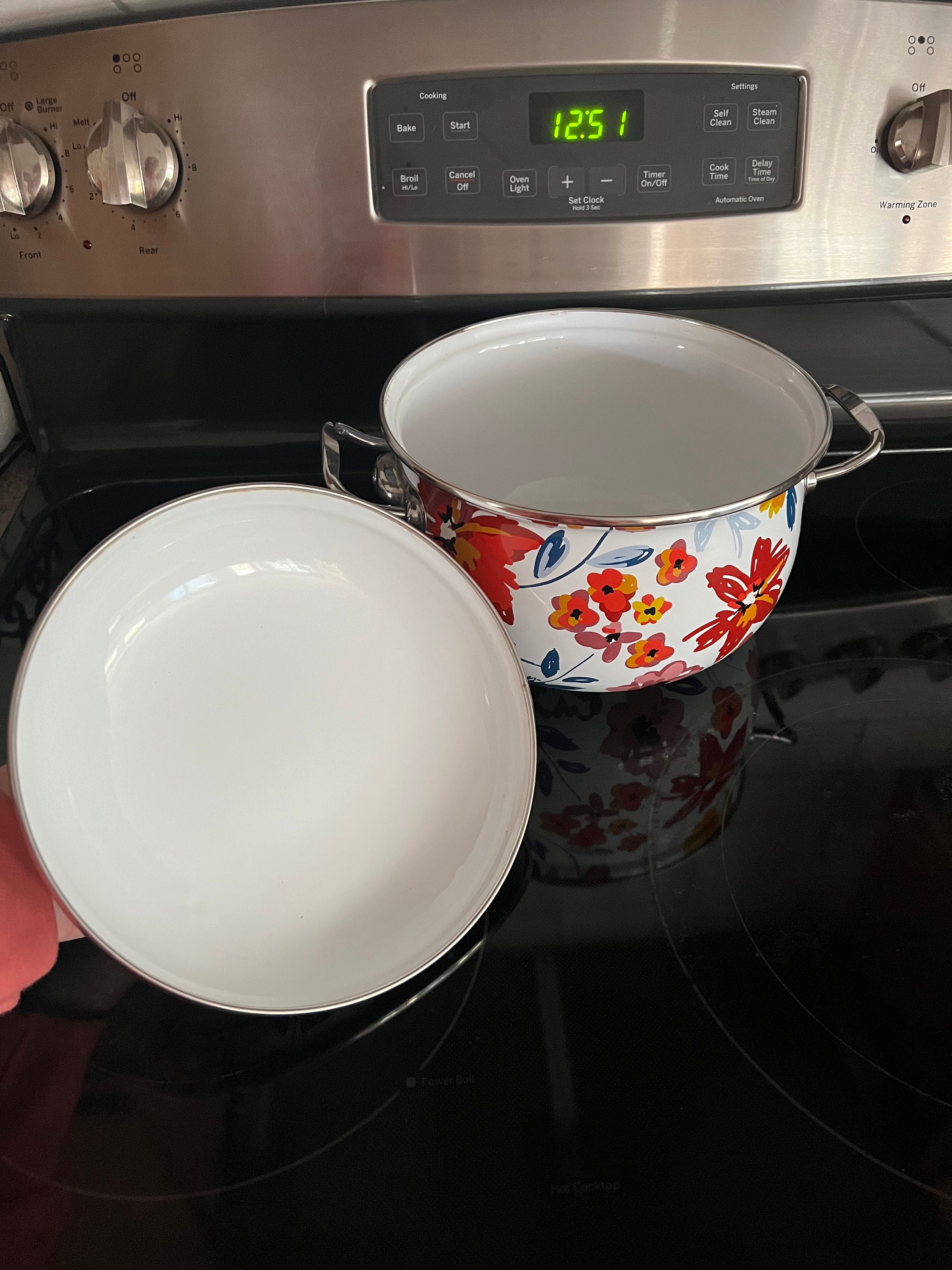 Rare CROFTON 4qt Enamel Floral Pattern Pot 8.5 In. Tall with Etsy