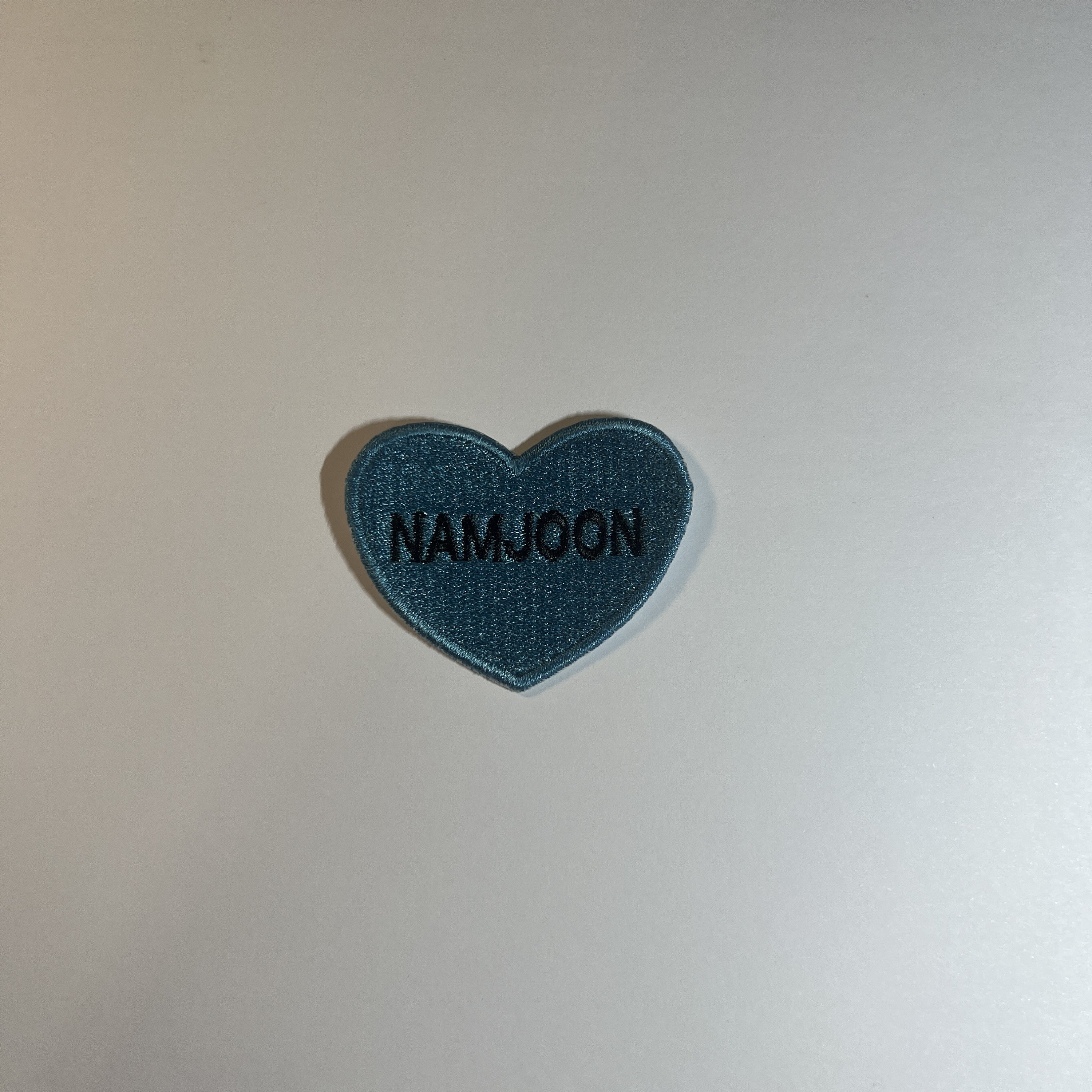 BTS Members Name Heart Embroidered Iron-on Patch - Etsy