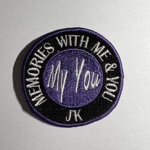 BTS Jungkook My You Embroidered Iron-on Patch