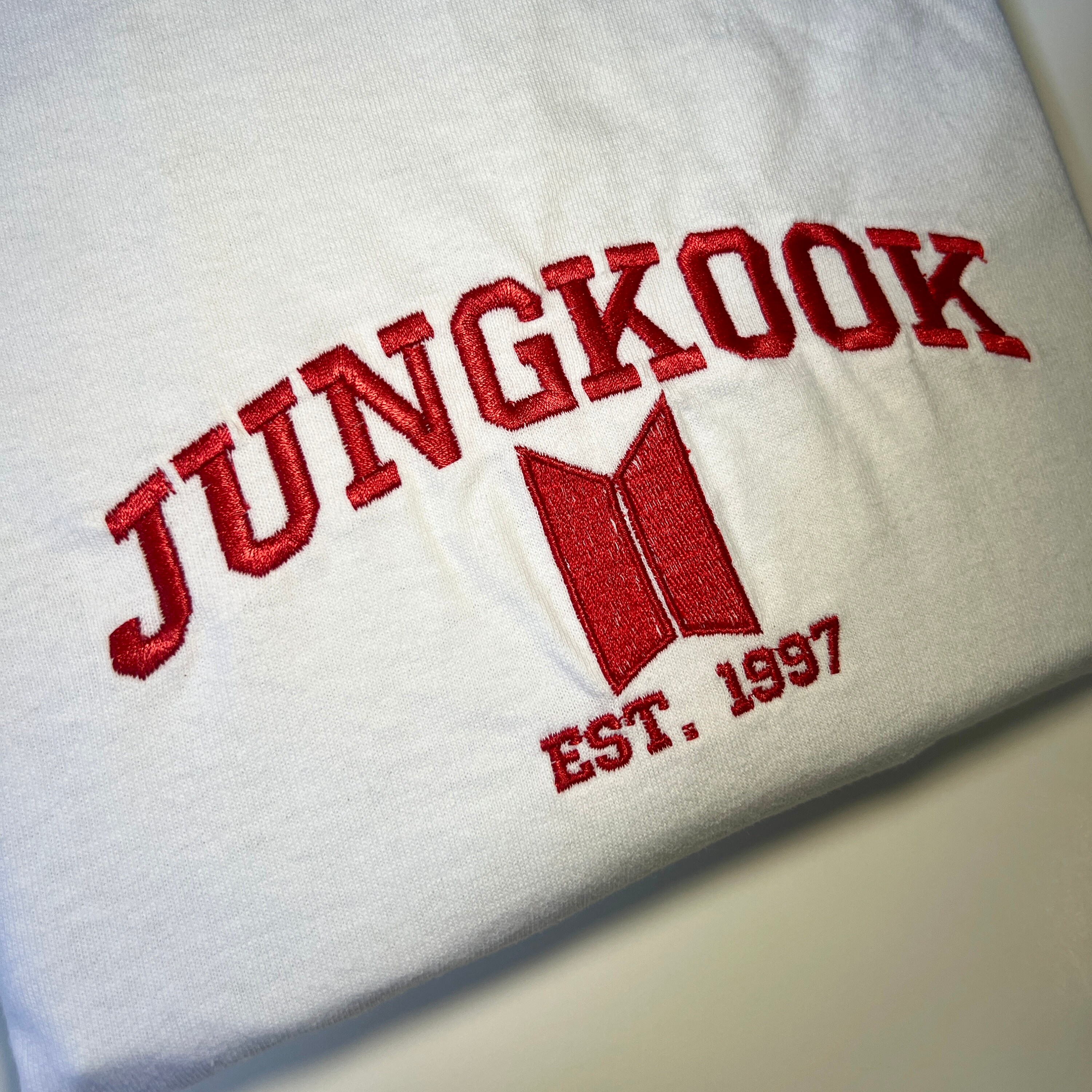 BTS Member Names Embroidered T-shirt, BTS Kpop Tee - Etsy