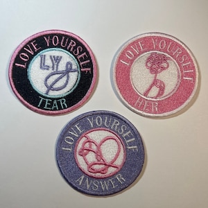 BTS Love Yourself Album Embroidered Iron-on Patch