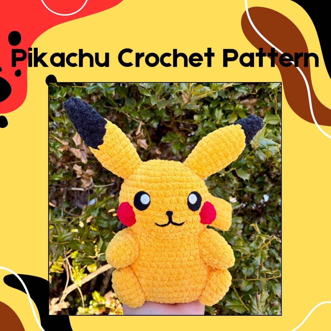 Pika Pal Electric Mouse Pokemon Crochet Pattern - Etsy