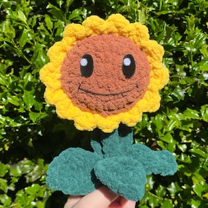 Sunflower Plants vs Zombies Handmade Crochet Plush