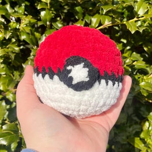 Pokeball handgemaakte gehaakte replica pluche