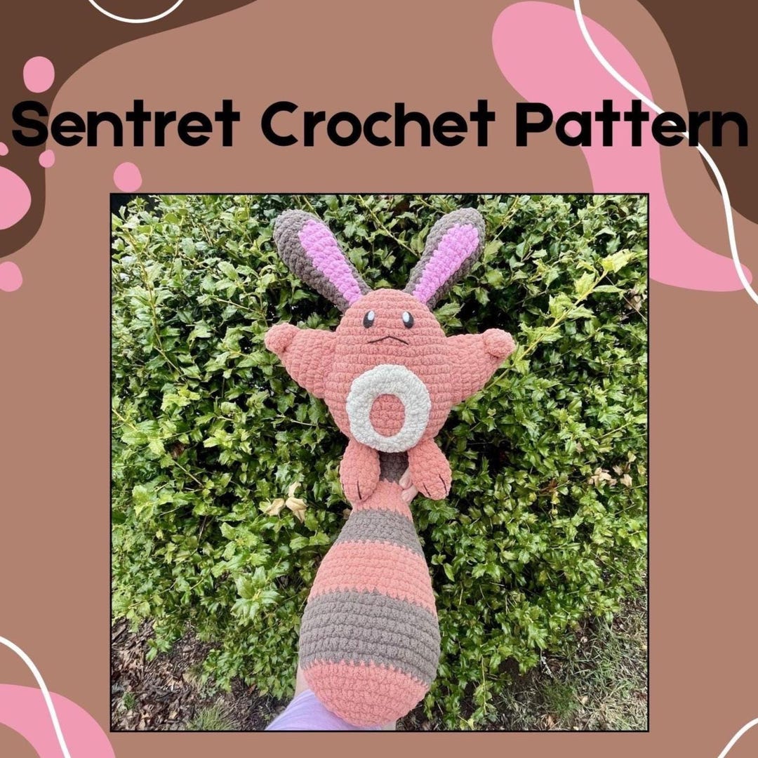Lookout Buddy Sentret Pokemon Crochet Pattern