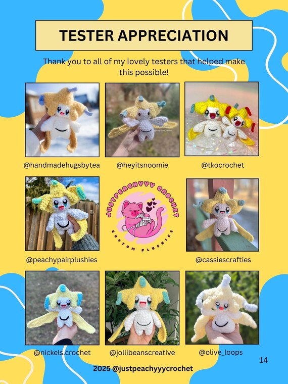 Sleepy Mythical Jirachi Pokemon Crochet Pattern - Etsy