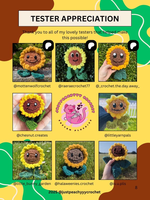 Sunflower Plants Vs Zombies Crochet Pattern - Etsy