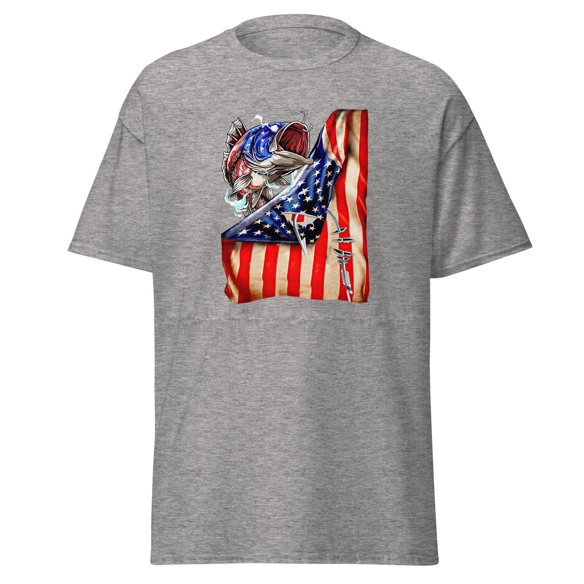 Fish Usa Flag Tshirt -  Canada