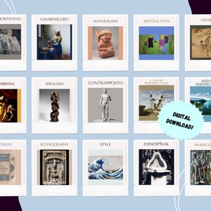 Art Terms Posters Instant Digital Download  / Art Classroom / AP Art History / Decor