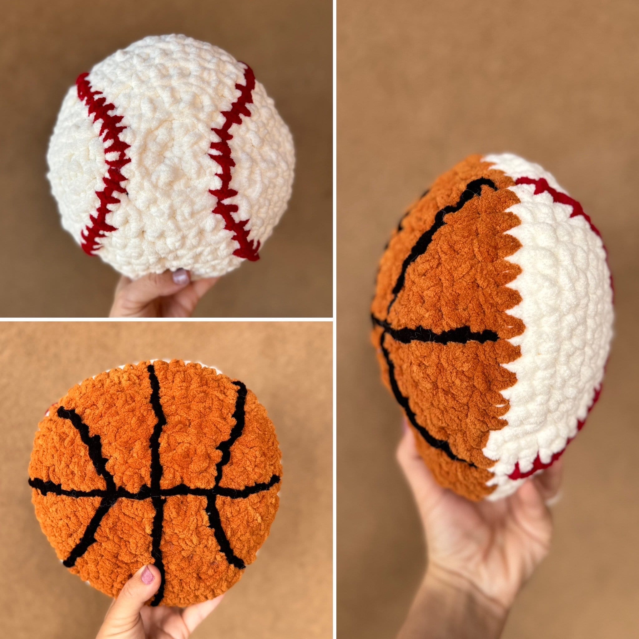 34 Basketball Crochet Patterns for Fans, Gifts, and Game-Day Decor 31 Basketball/Baseball Crochet Pillow