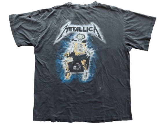 Vintage 1994 Metallica Ride The Lightning Distres… - image 2