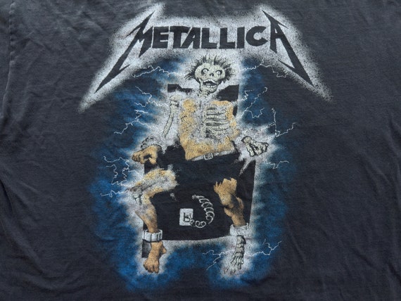 Vintage 1994 Metallica Ride The Lightning Distres… - image 4