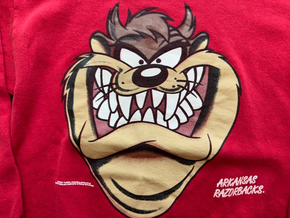 Vintage ARKANSAS RAZORBACKS 1993 Tasmanian Devil … - image 2