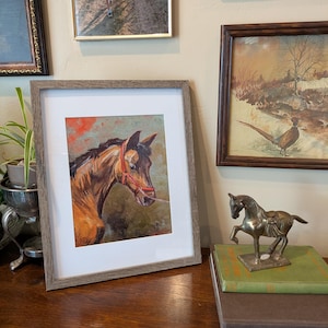 Equestrian Horse Print &quot;Tony&quot;: 8x10 Matte Finish Art, Framed or Unframed