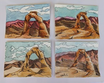 Original Utah Arch watercolors