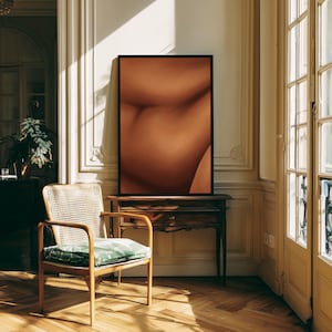 Body Positivity Art Print: Sensual Woman, Hand-Drawn Digital Painting