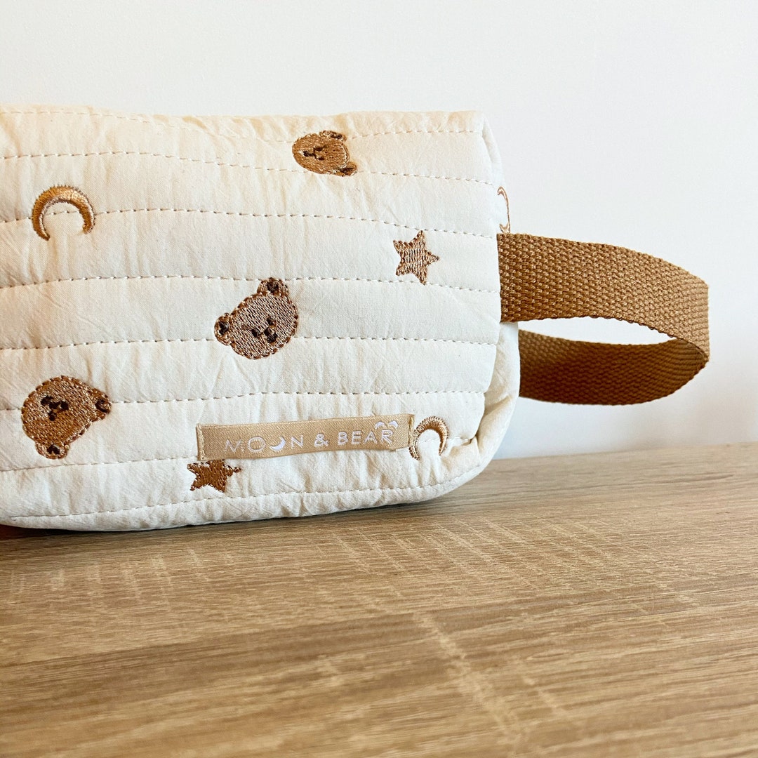 Moon and Bear Bag, Baby Toiletries Bag, Baby Bag, Gender Neutral