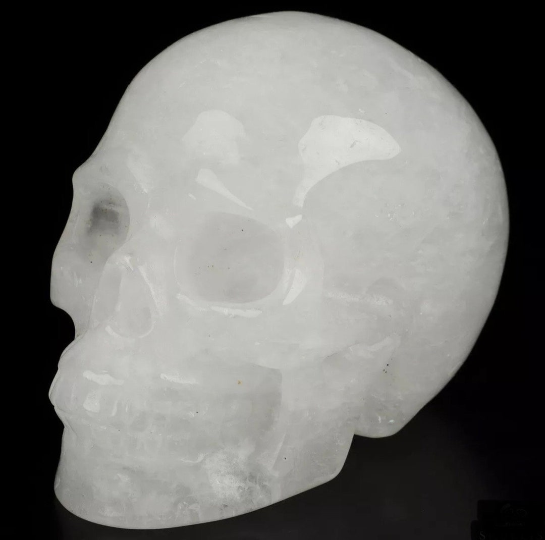 3.4” Angolan Quartz Skull Carving - Etsy