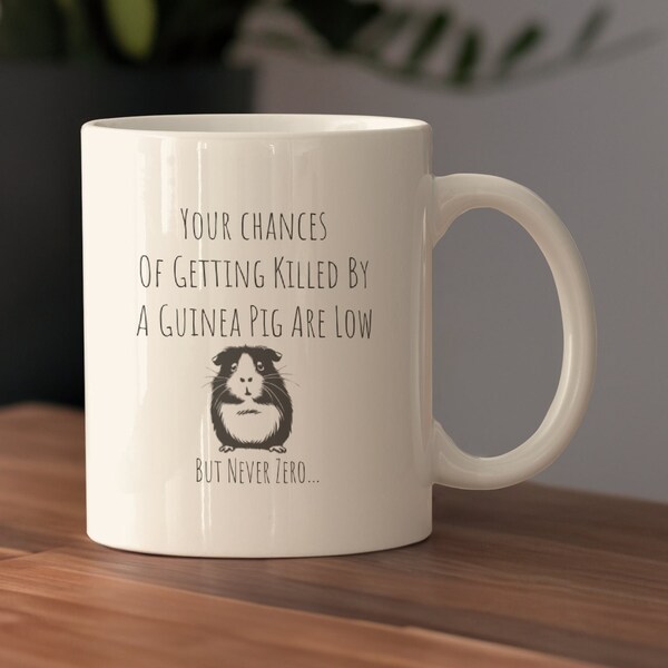 Funny Guinea Pig Mug, Guinea Pig Lover Gift, Guinea Pig Enthusiast Ceramic Mug, Funny Guinea Pig Quote Coffee Cup, Guinea Pig Owner Gift