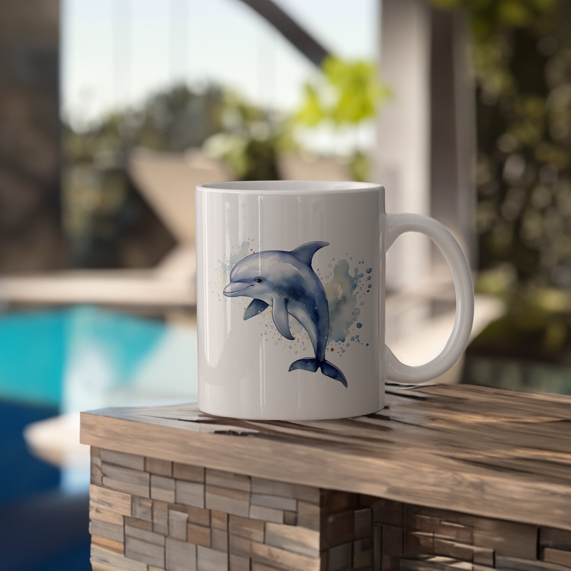 Tasse Colorée En Forme De Dauphin - Cadeau D'Anniversaire, De Travail