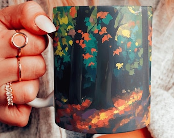 Autumn Decor Ceramic Mug, Fall Themed Coffee Cup, Choose Your Design