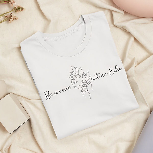 Minimalist Butterfly T-shirt/Abstract design T-shirt/Female empowerment/Motivational T-shirt/Abstract Face