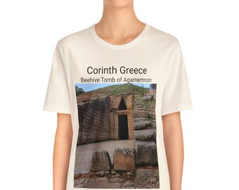 Greece T-Shirt,Greece, Greece Vacation,Trip to Greece, Greece Shirt, Greek T-Shirt, Greek, Unisex Greece Tee,Beehive Tomb, Corinth Greece