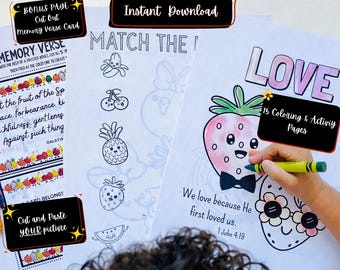 Bible Verse Coloring Pages Sunday School Christian Coloring Activity Sheet Preschool Activity Nursery Faith Based Printable Coloring Pages