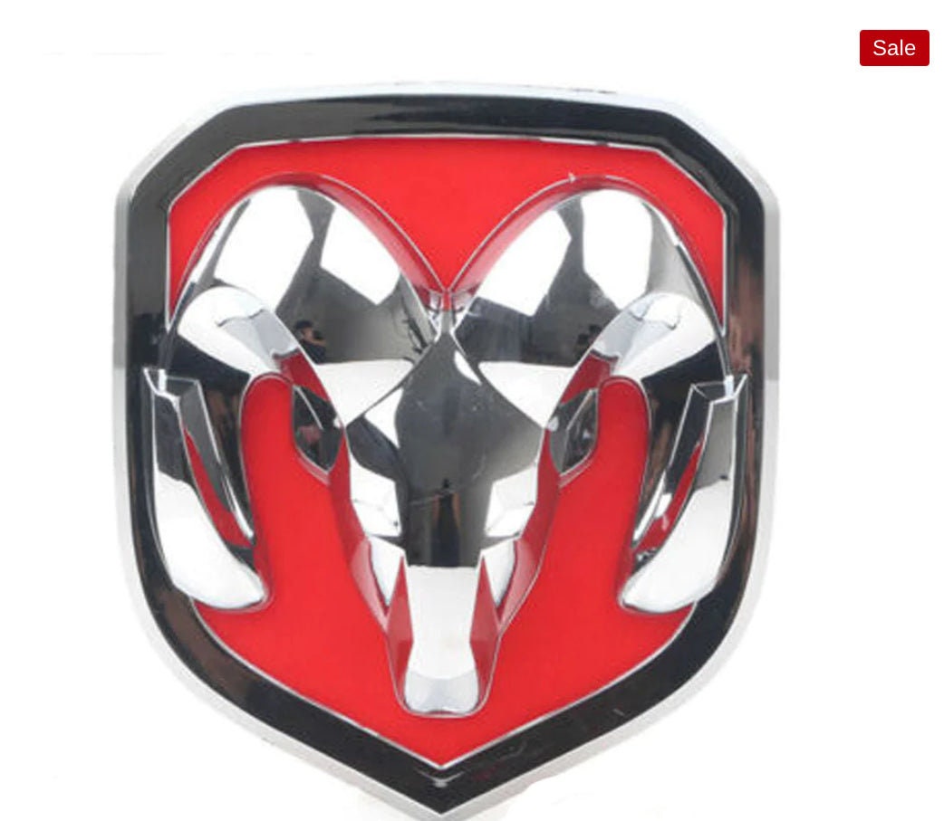 Dodge Ram Grille Emblem Badge OEM red/chrome Finish Etsy