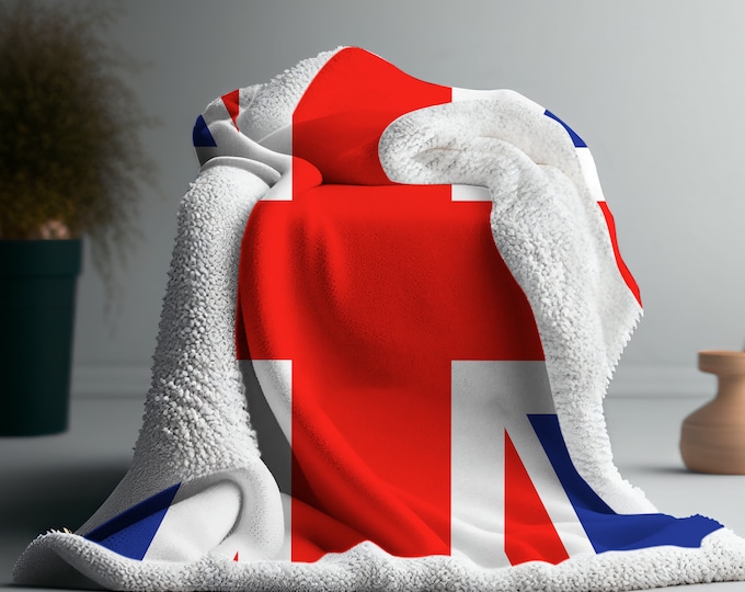 Union Jack Blanket, Britain Flag Blanket Sherpa, UK Gift, British Style, Union Jack Gift, British Decoration, Union Jack Home Decor, England