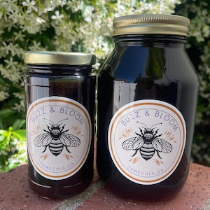 Raw Unfiltered, Unpaseurized Honey, Avocado Blossom, Southern California sourced and produced