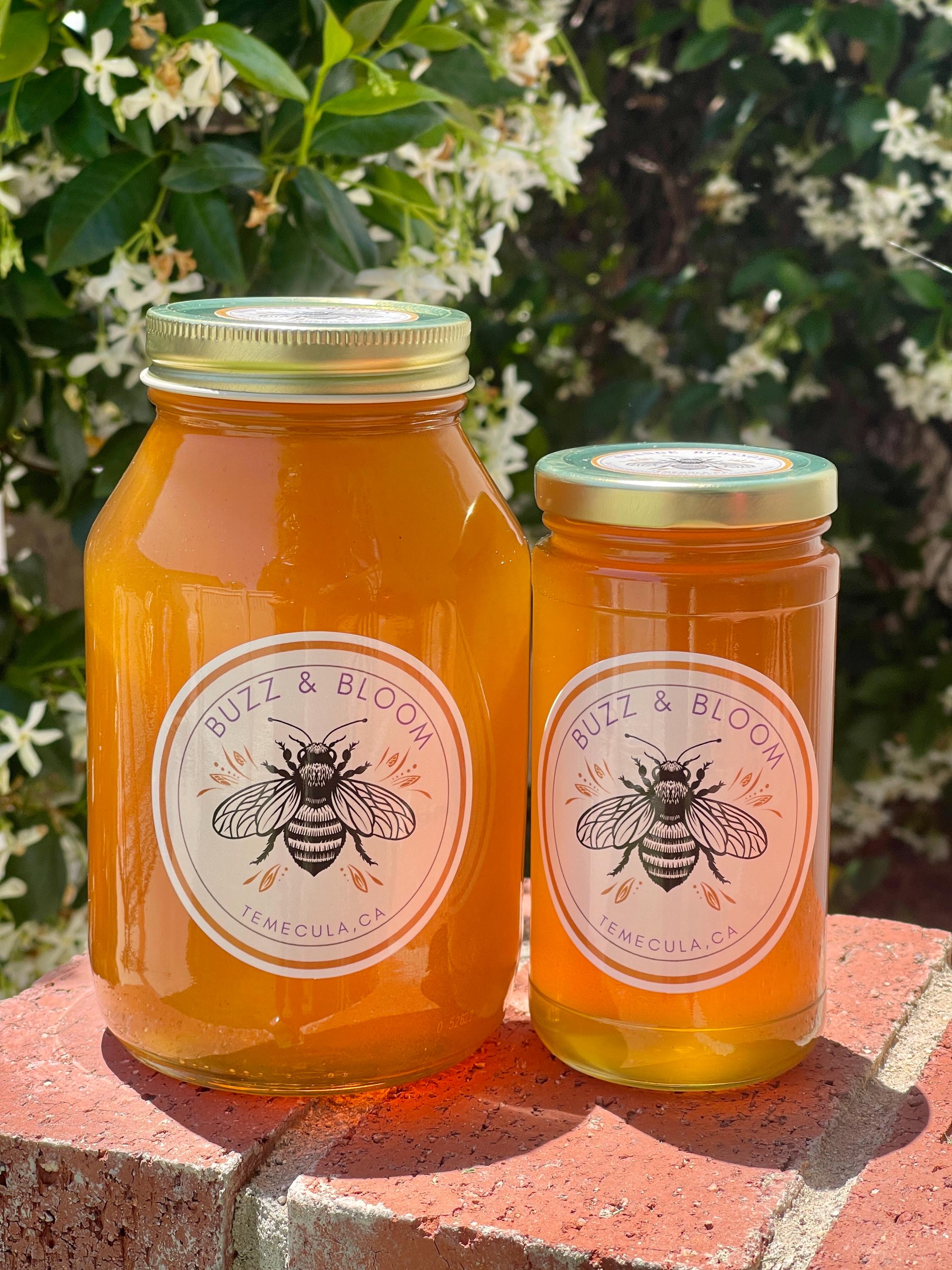 Raw Orange Blossom Honey, Direct from Beekeeper, Southern California Sourced and Produced, Unfiltered Unpasteurized