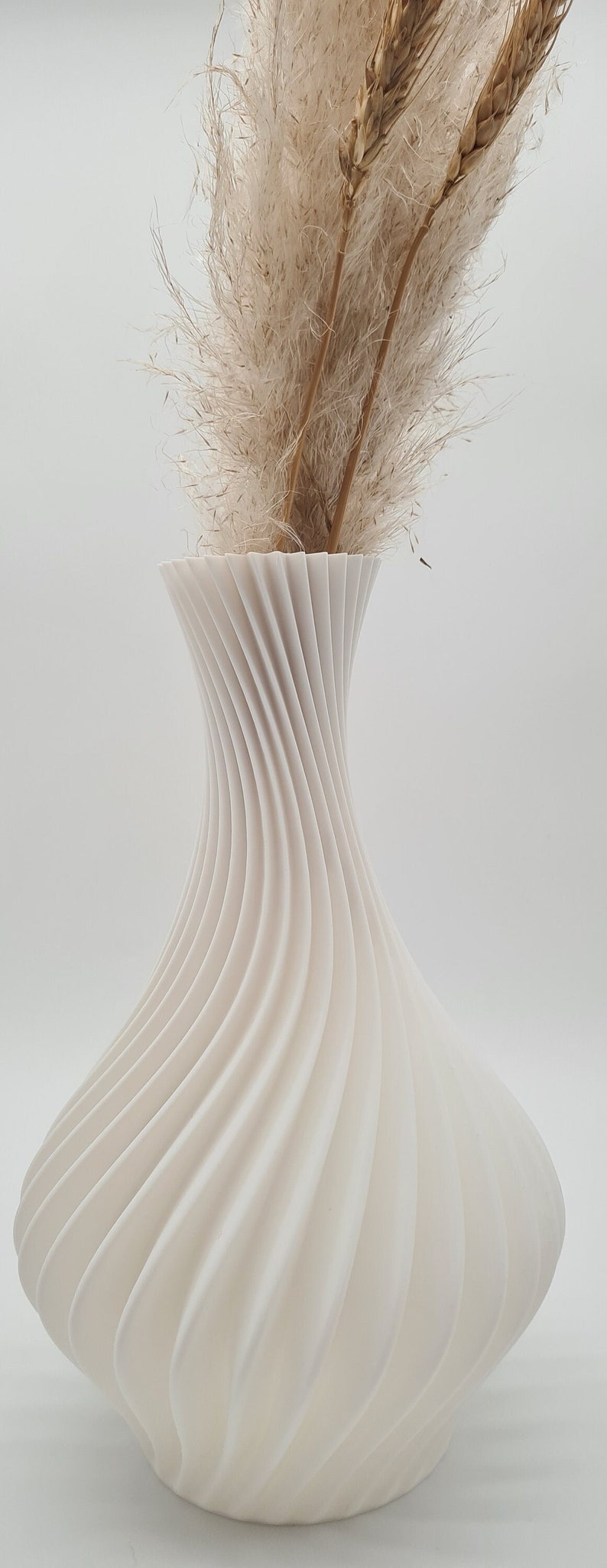 Moderne 3D-Druck Vase, Geschenk Freundin, Elegante Tischdeko, Umweltfreundlich, Minimalistisches Design, Designer Vase, Trockenblumen Vase Bild 9