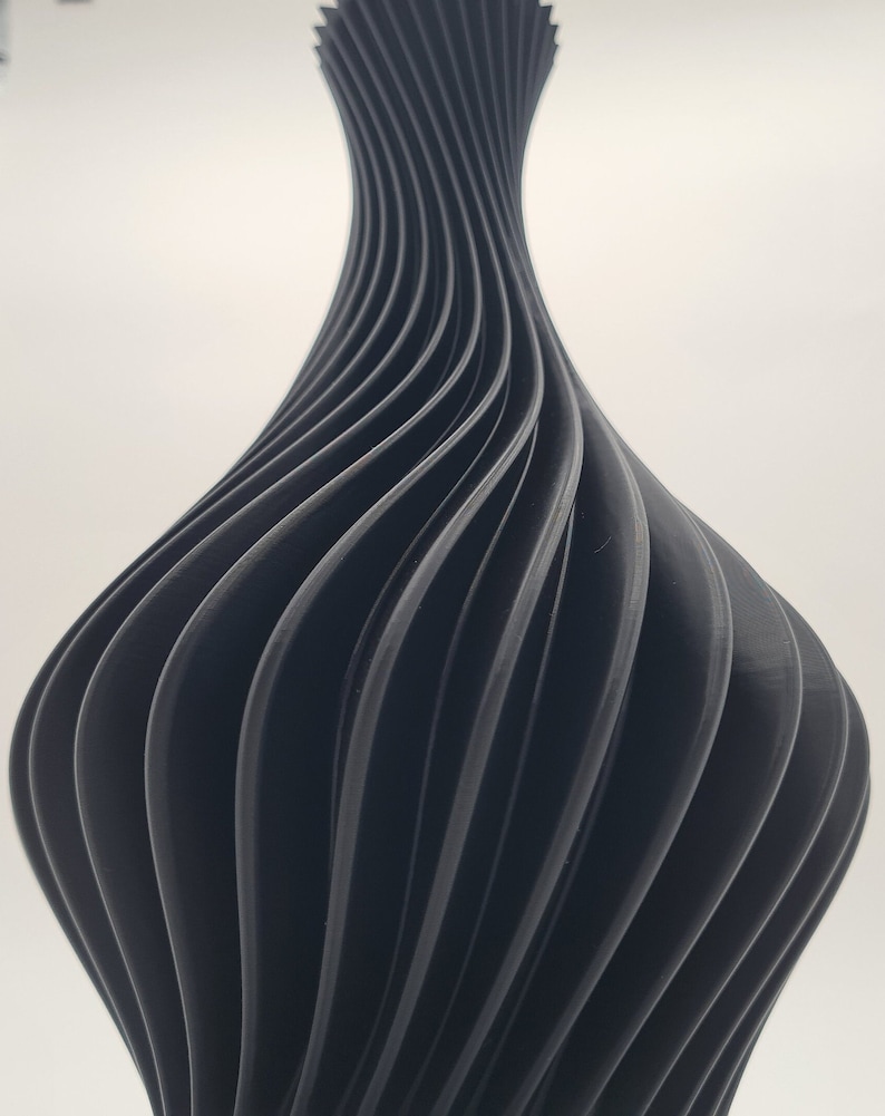 Moderne 3D-Druck Vase, Geschenk Freundin, Elegante Tischdeko, Umweltfreundlich, Minimalistisches Design, Designer Vase, Trockenblumen Vase Bild 5