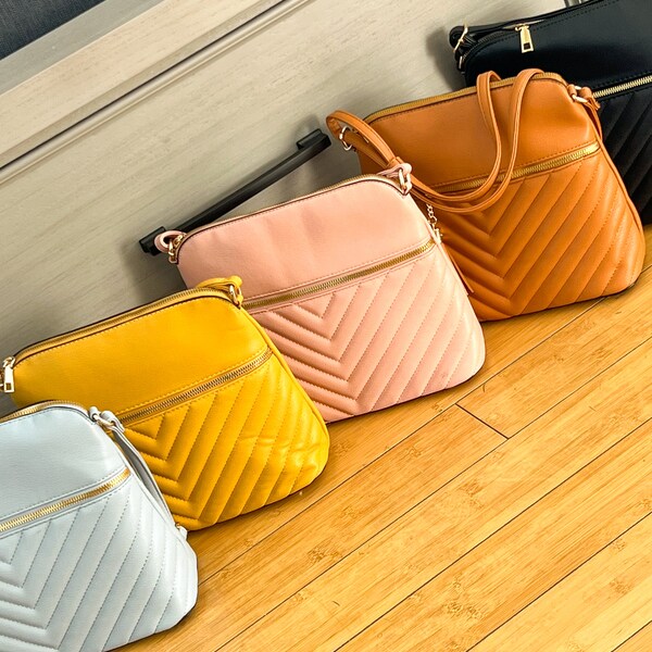 Quilted Shoulder Bag Etsy