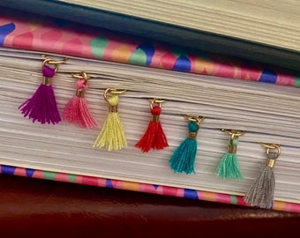 Planner Clip Tiny Tassels | Planner Jewelry | Planner Bookmark | Bookmark | Journal Bookmark | Planner Accessories