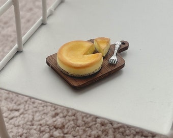 Handmade Cheesecake Magnet: Resin Clay Breakfast Pin