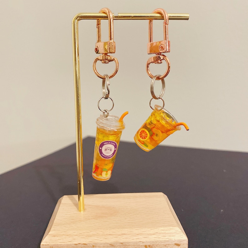 Fruit Tea | Mini Drink Keychain - Etsy