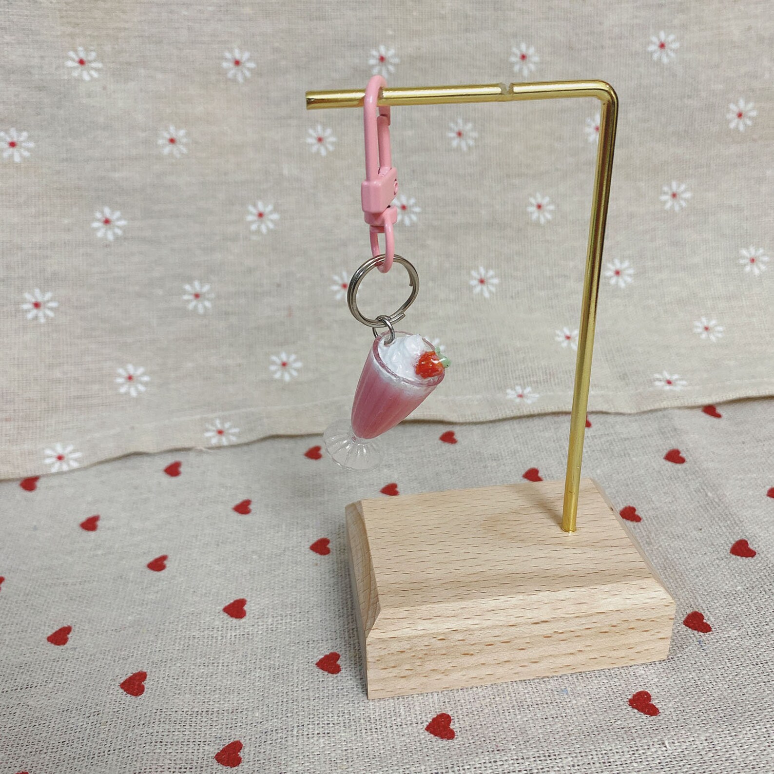 Mini Milkshake Keychains Strawberry Milkshake | Mini Drink Keychain - Etsy