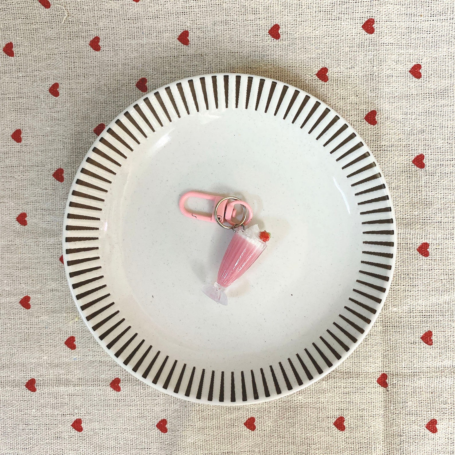 Mini Milkshake Keychains Strawberry Milkshake | Mini Drink Keychain - Etsy