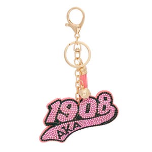 Alpha Kappa Alpha Inspired Keychain