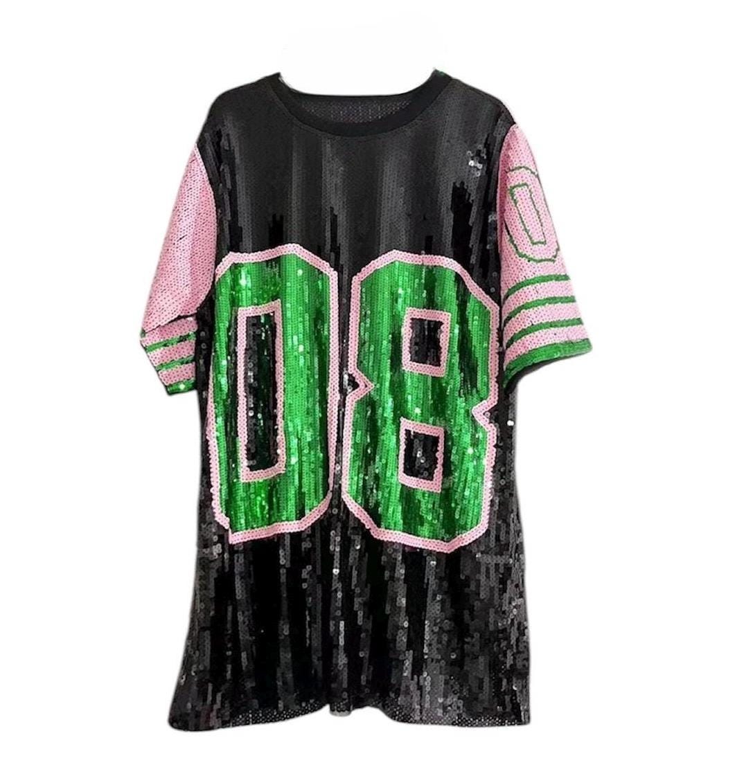 Football Jersey Dress Glitter Jersey Football Jersey Custom Sequin