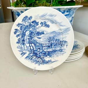 7” Wedgwood Countryside Blue England Side/ Salad Plate